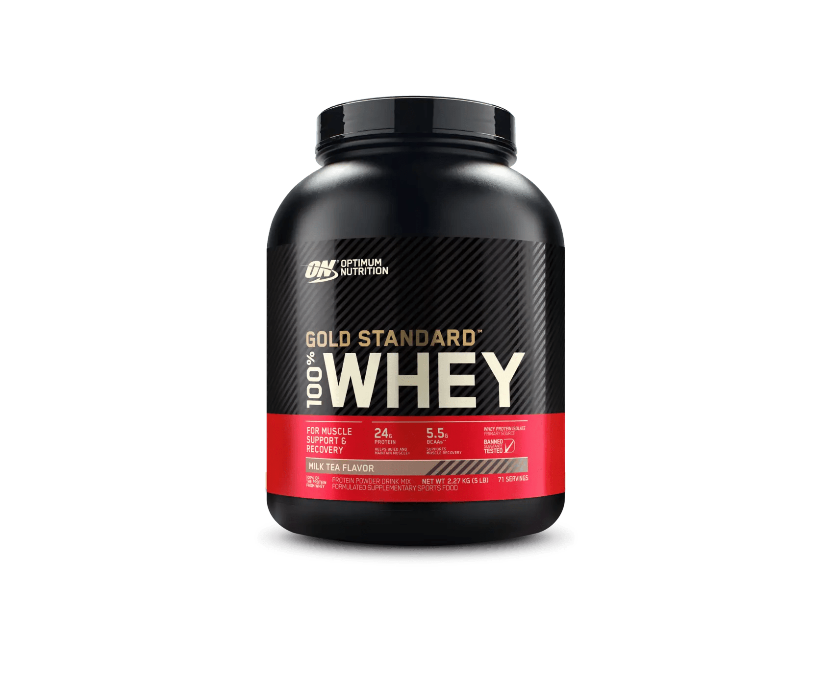 Optimum Nutrition - Gold Standard 100% Whey Protein - Supplements - 2.27kg - Cave Sports Nutrition