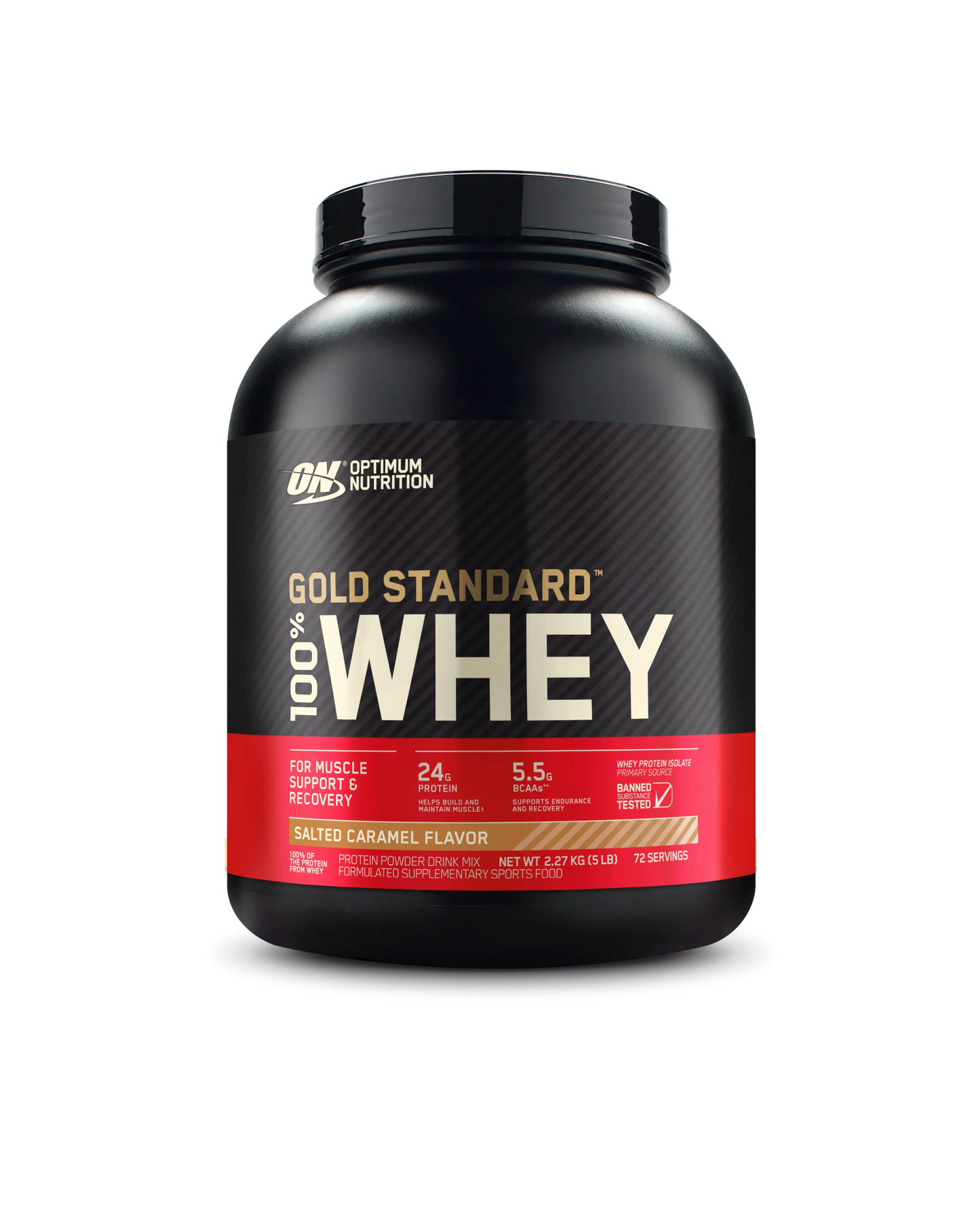 Optimum Nutrition - Gold Standard 100% Whey Protein - Supplements - 2.27kg - Cave Sports Nutrition