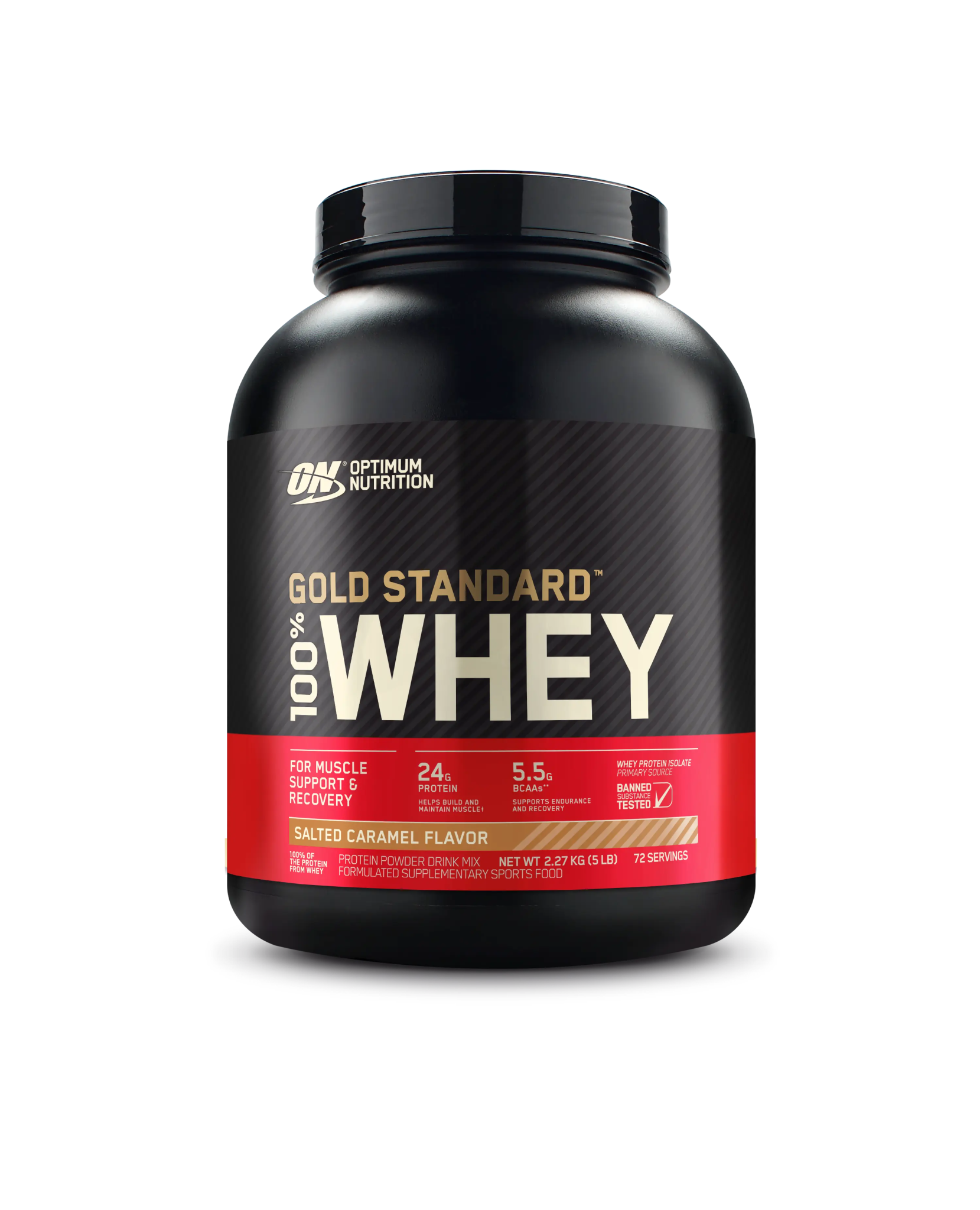 Optimum Nutrition - Gold Standard 100% Whey Protein - Supplements - 2.27kg - Cave Sports Nutrition