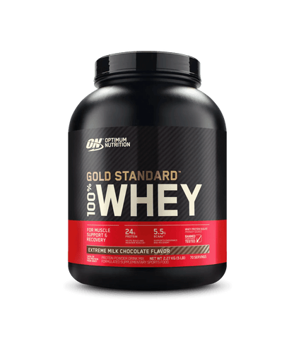 Optimum Nutrition - Gold Standard 100% Whey Protein - Supplements - 2.27kg - Cave Sports Nutrition