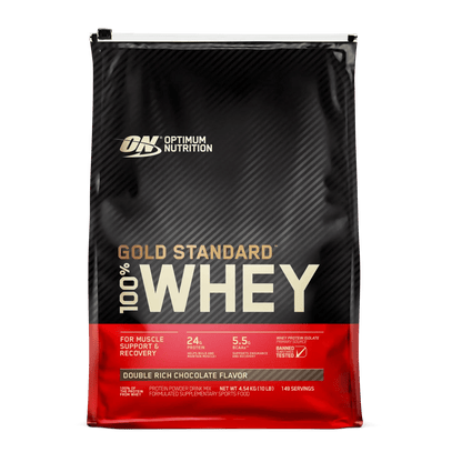 Optimum Nutrition - Gold Standard 100% Whey Protein - Supplements - 4.54kg - Cave Sports Nutrition