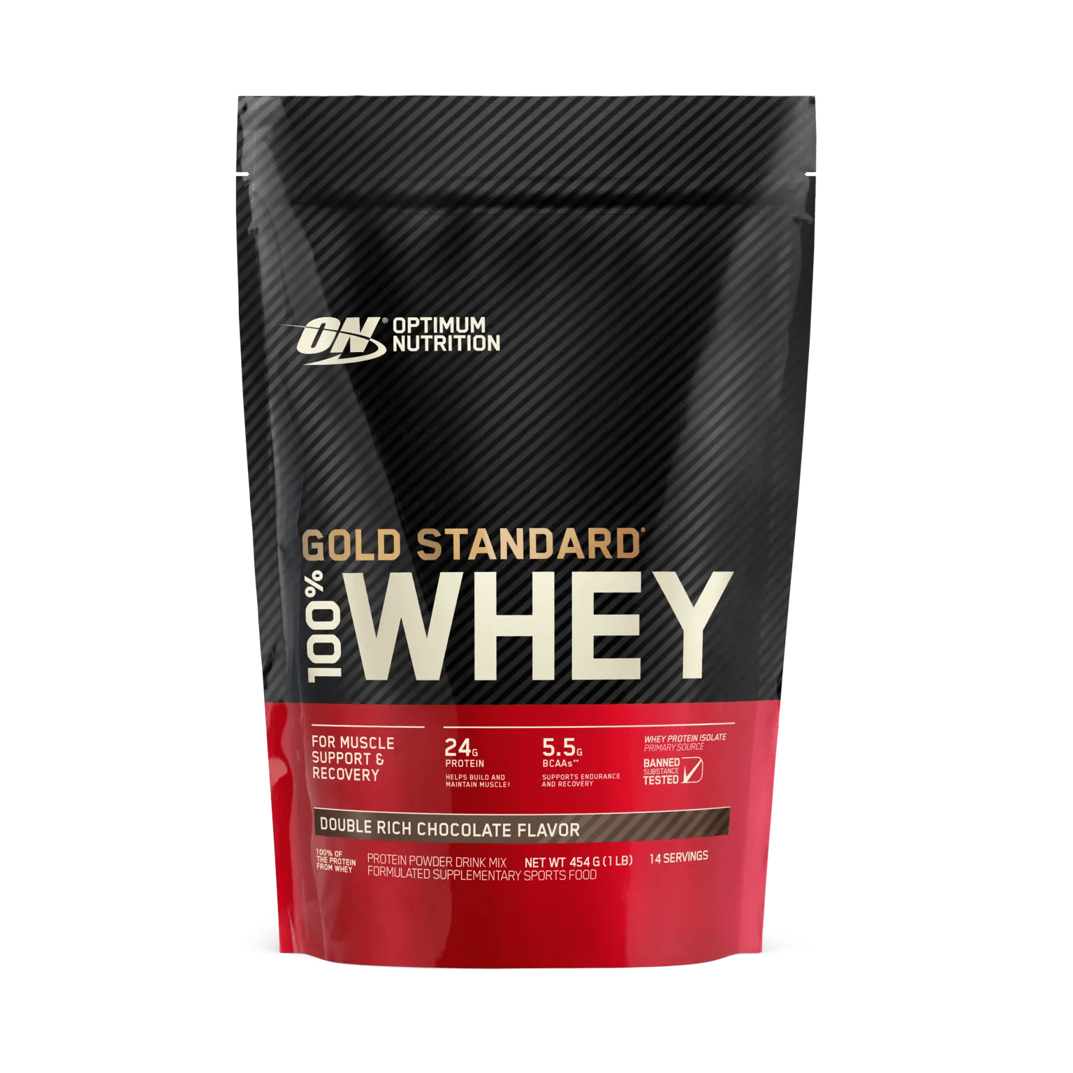 Optimum Nutrition - Gold Standard 100% Whey Protein - Supplements - 454g - Cave Sports Nutrition