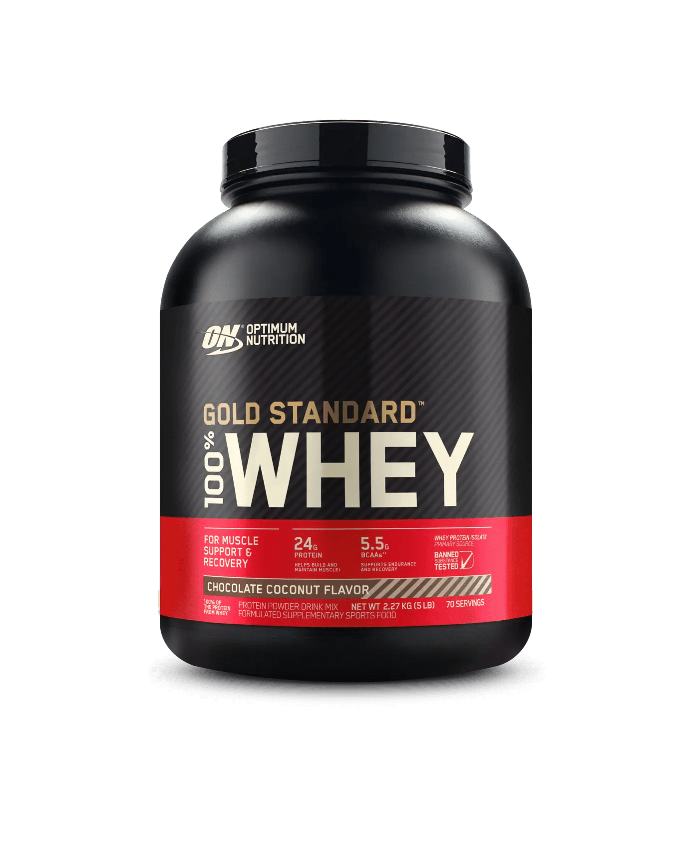 Optimum Nutrition - Gold Standard 100% Whey Protein - Supplements - 2.27kg - Cave Sports Nutrition