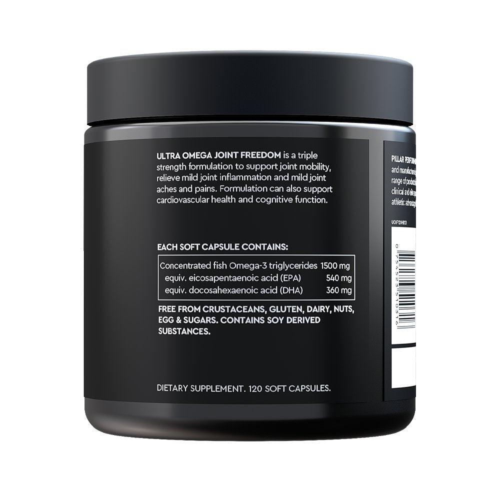 Pillar Performance - Ultra Omega Joint Freedom - Supplements - 120 Capsules - Cave Sports Nutrition