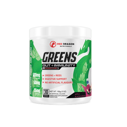Red Dragon Nutritionals - Greens (Gut + Immunity) - Supplements - 30 Serves - Cave Sports Nutrition
