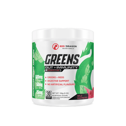 Red Dragon Nutritionals - Greens (Gut + Immunity) - Supplements - 30 Serves - Cave Sports Nutrition