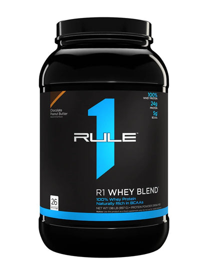 Rule1 Proteins - R1 Whey Blend Protein - Supplements - 2lb - Cave Sports Nutrition