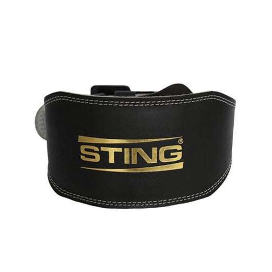 Sting Sports - Eco Leather Lifting Belt 6inch - Training Accessories - S - Cave Sports Nutrition