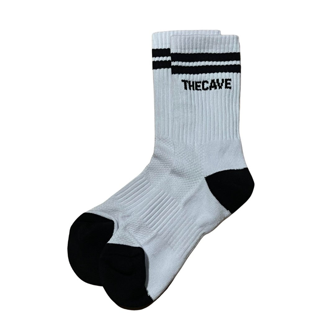 The Cave Gym - Crew Socks - Merchandise - Black - Cave Sports Nutrition