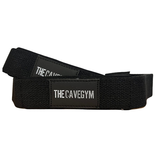 The Cave Gym - Single Tail Lifting Straps Black - Training Accessories - Cave Sports Nutrition