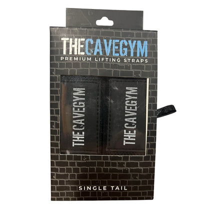 The Cave Gym - Single Tail Lifting Straps Black - Training Accessories - Cave Sports Nutrition