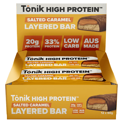 Tonik - High Protein Bar - Cafe - 60g - Cave Sports Nutrition