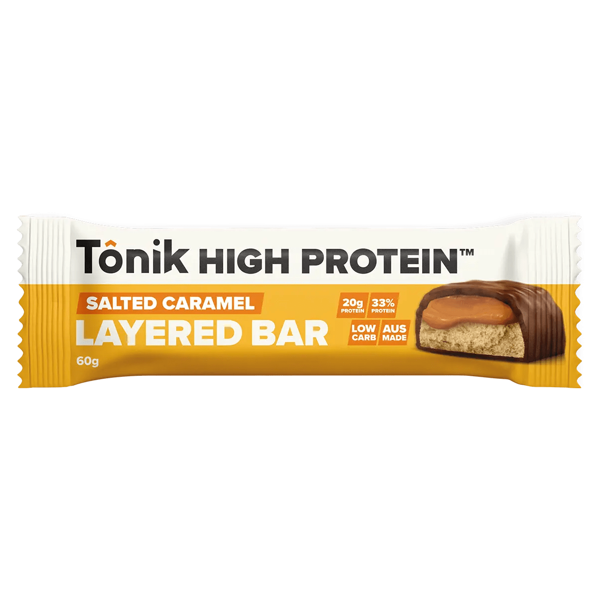 Tonik - High Protein Bar - Cafe - 60g - Cave Sports Nutrition