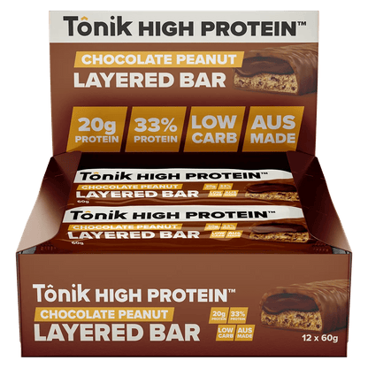 Tonik - High Protein Bar - Cafe - 60g - Cave Sports Nutrition