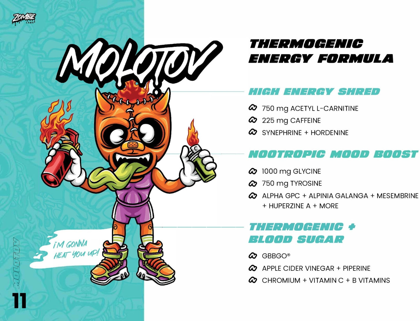 Zombie Labs - Molotov - Supplements - 40 Serves - Cave Sports Nutrition